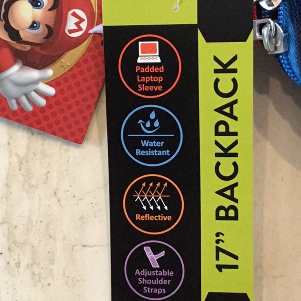 Nintendo Super Mario Backpack New